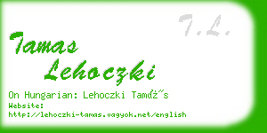 tamas lehoczki business card